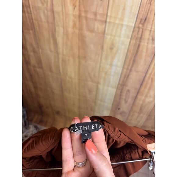 Athleta Paperbag Waist Pants Lightweight, Stretchy with Pockets Women's Size 2 - Picture 7 of 9